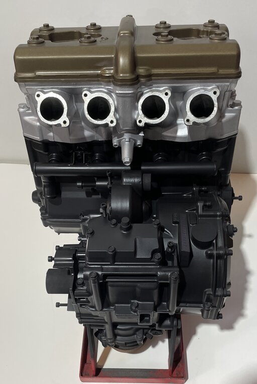 Kawasaki-Motorblock mit Keramikbeschichtung in verschiedenen Farben (Schwarz, Silber und Bronze), ohne Demontage des Blocks