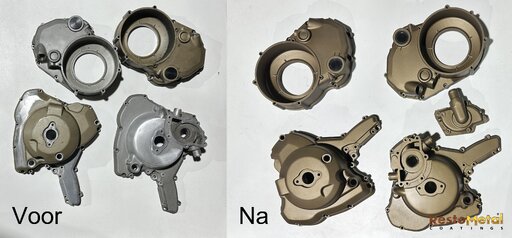 Ducati-Motorblock-Seitenabdeckungen mit bronzefarbener Keramikbeschichtung