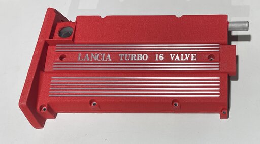 Ventil Deckel Lancia Delta Integrale in Schrumph lak Rot