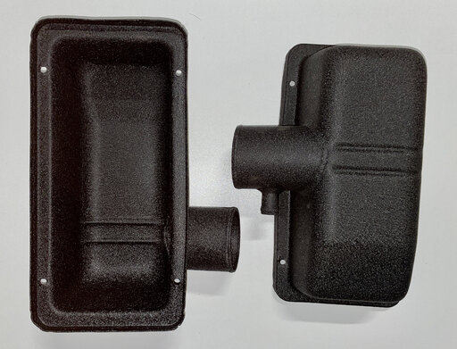 Teil Luft filter Gehäuse Lamborghini Gallardo Beschichtet Mit Schrumph-lack in Schwartz